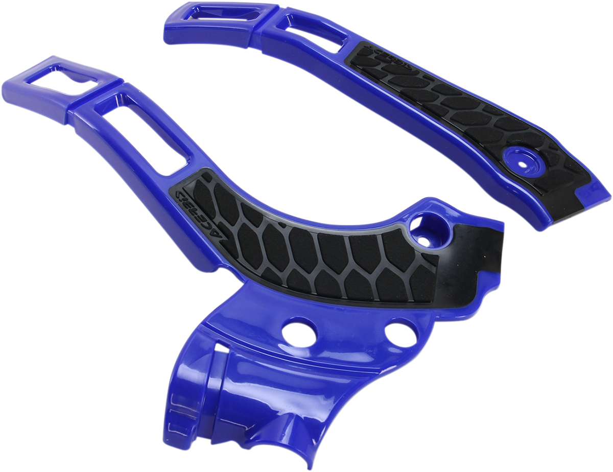 ACERBIS X-Grip Frame Guards - Blue/Black / YZ 125/250/X 0505-1461