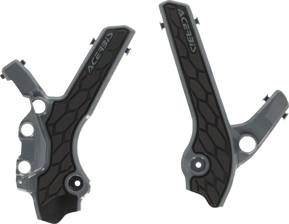 ACERBIS X-Grip Frame Guards - Gray/Black / DR-Z 400S/E/SM 0505-2404