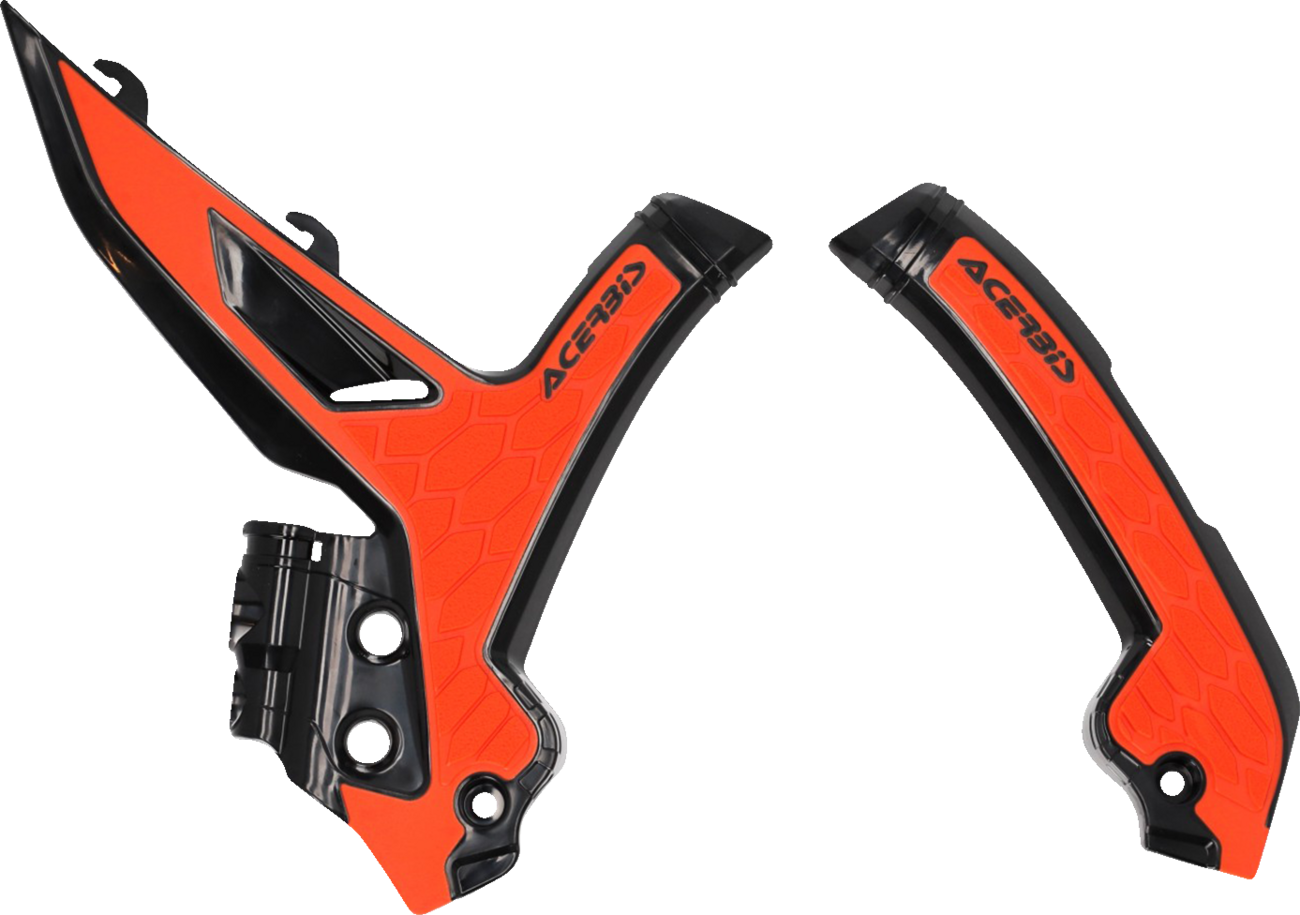 ACERBIS X-Grip Frame Guards - OEM '16 Orange/Black / KTM 0505-2398
