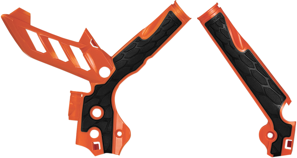 ACERBIS X-Grip Frame Guards - Orange/Black / KTM 0505-1363