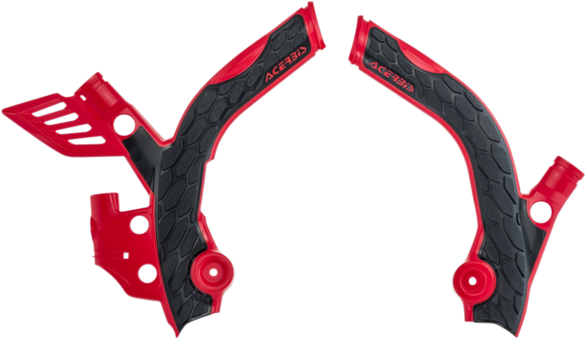 ACERBIS X-Grip Frame Guards - Red/Black / Beta '13-'19 0505-1644