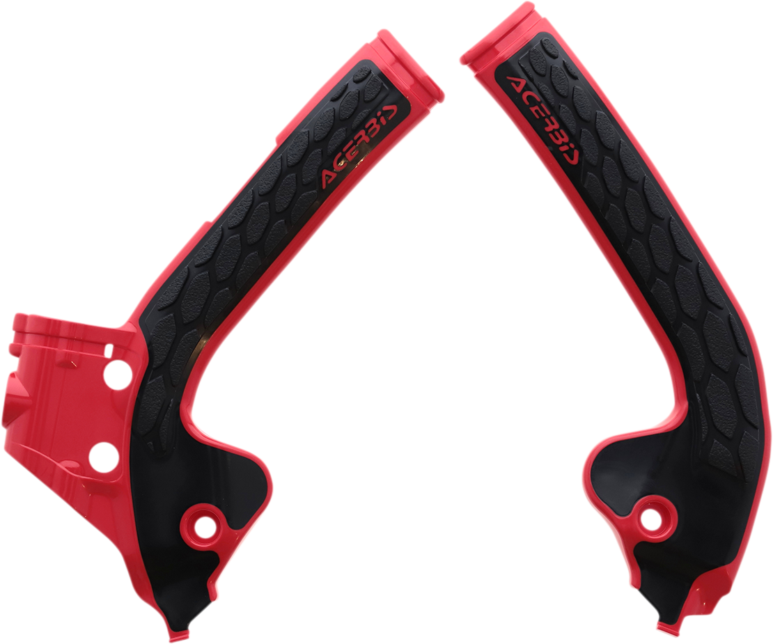 ACERBIS X-Grip Frame Guards - Red/Black / Gas Gas | Husqvarna | KTM 0505-2167