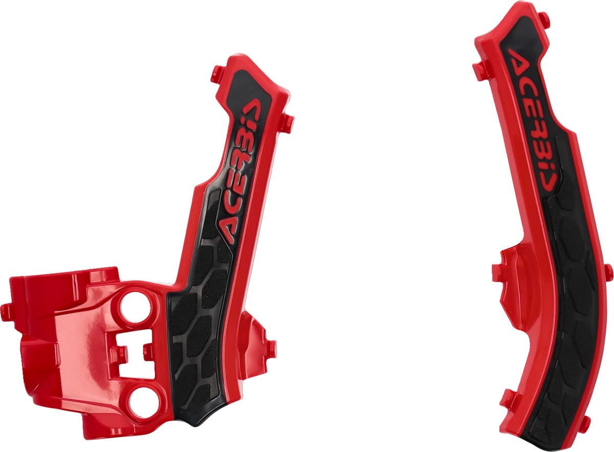 ACERBIS X-Grip Frame Guards - Red/Black / Gas Gas | Husqvarna | KTM 0505-2342