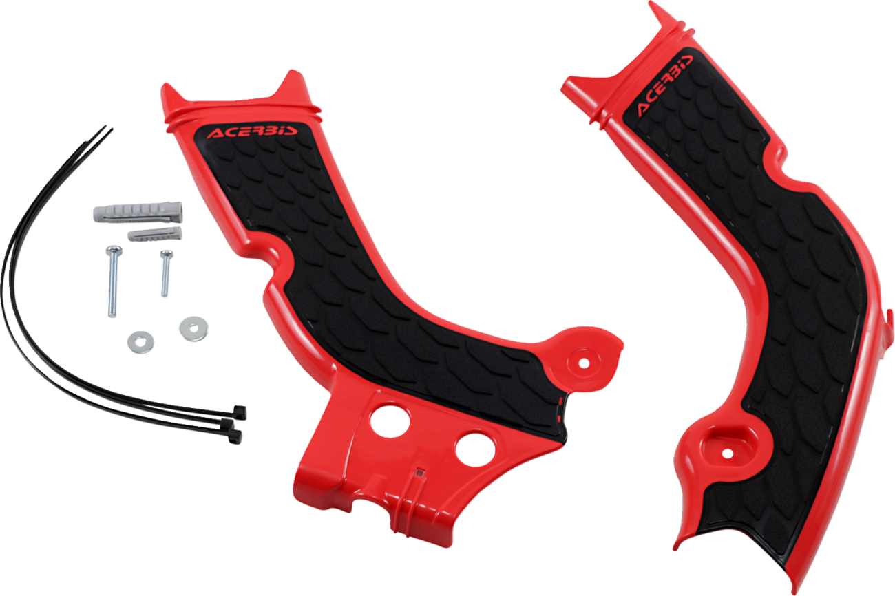 ACERBIS X-Grip Frame Guards - Red/Black / Honda 0505-1720