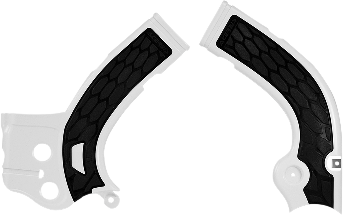 ACERBIS X-Grip Frame Guards - Silver/Black / KX 450 F 0505-1368