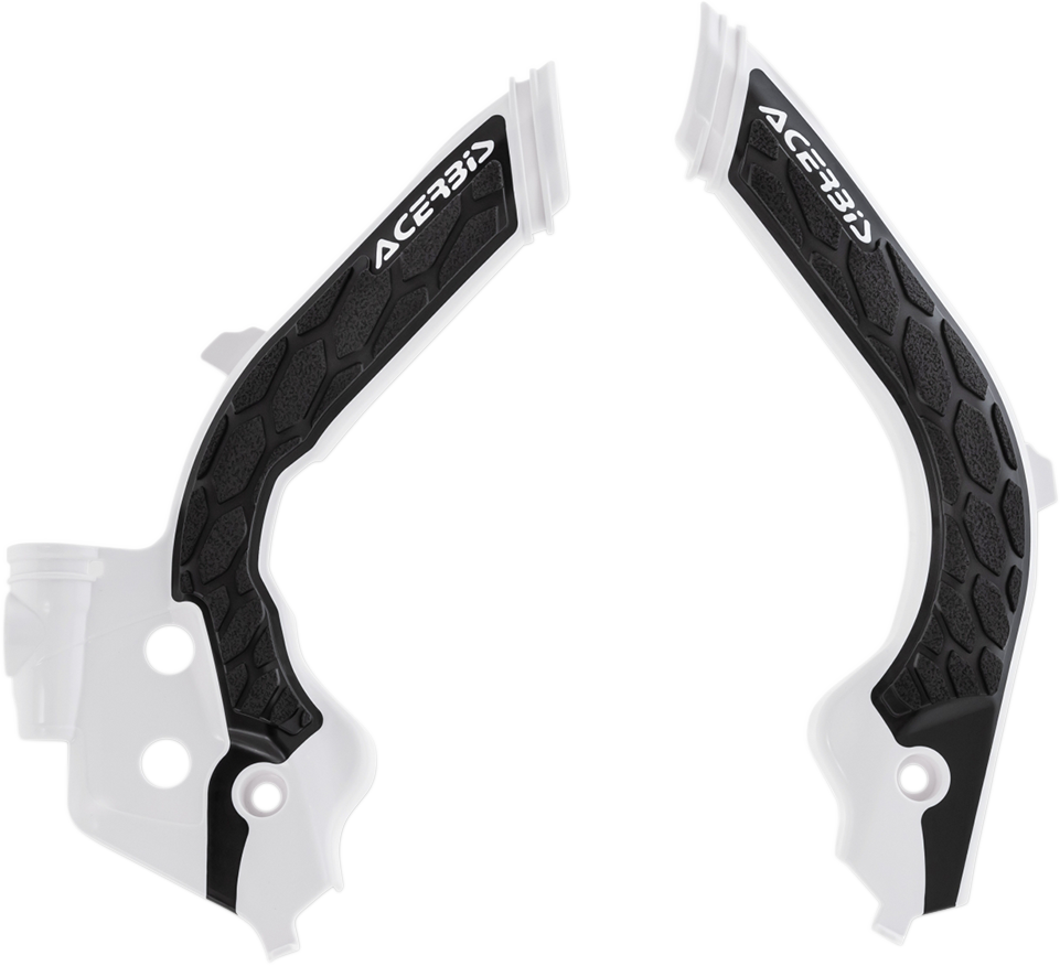 ACERBIS X-Grip Frame Guards - White/Black / Gas Gas | Husqvarna 0505-1762