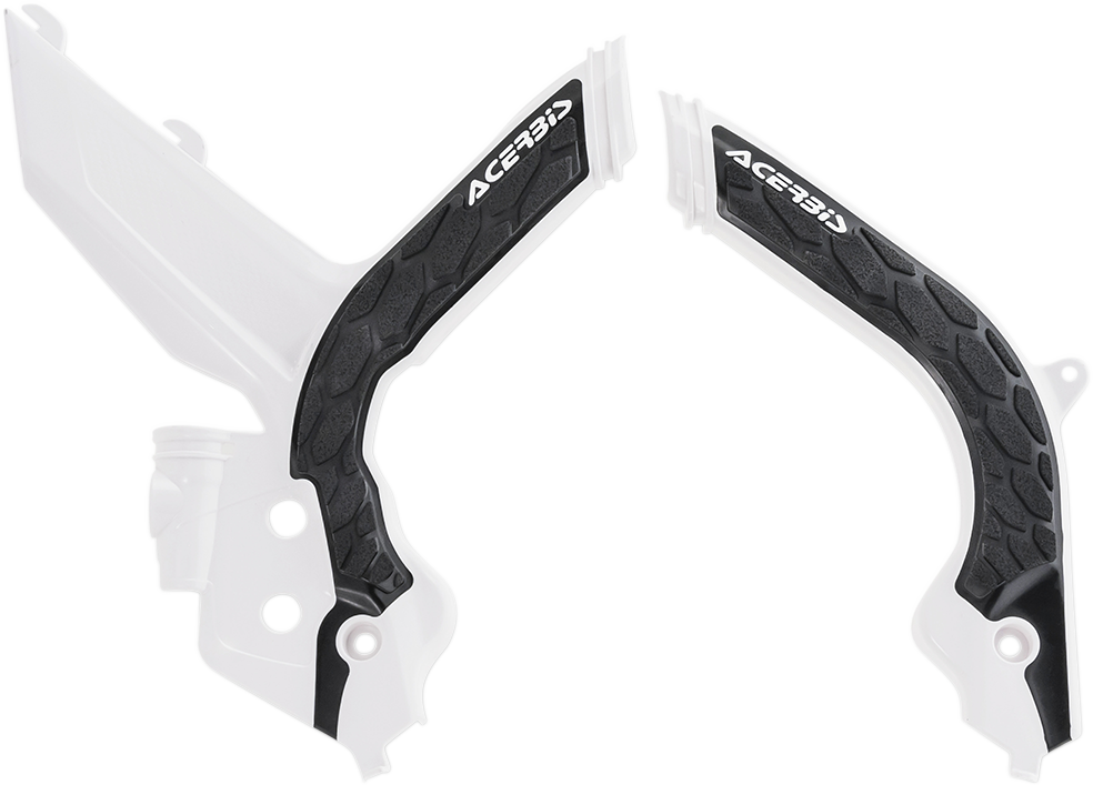 ACERBIS X-Grip Frame Guards - White/Black / KTM 0505-2048