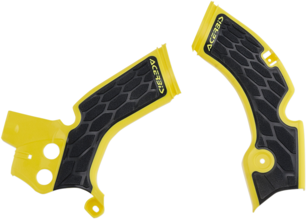 ACERBIS X-Grip Frame Guards - Yellow/Black / RM-Z 250 0505-1645