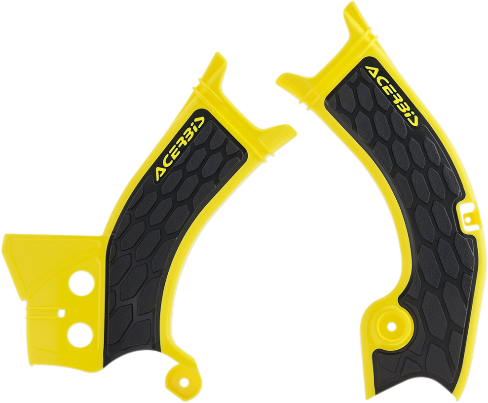 ACERBIS X-Grip Frame Guards - Yellow/Black / RM-Z 250/450 0505-1648