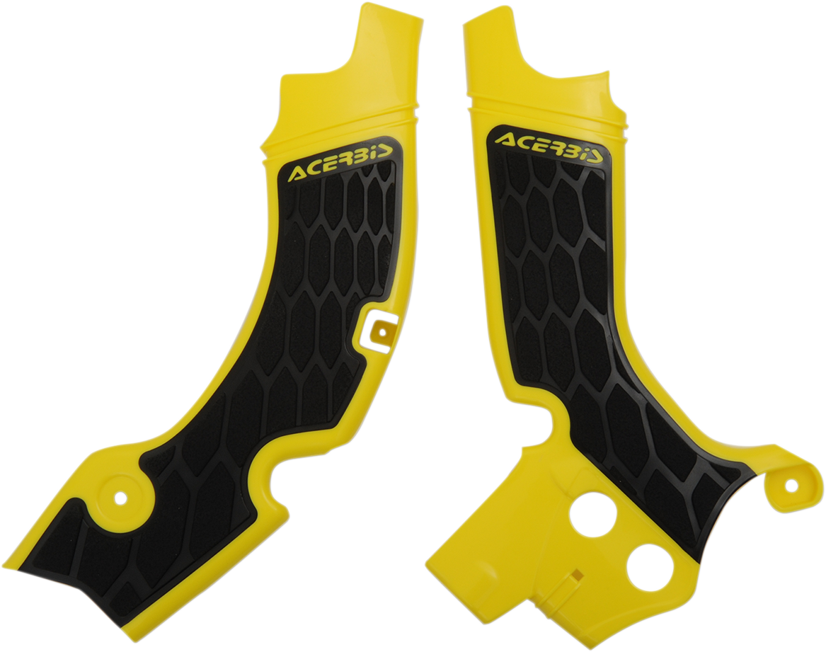 ACERBIS X-Grip Frame Guards - Yellow/Black / RM-Z 450 0505-1529