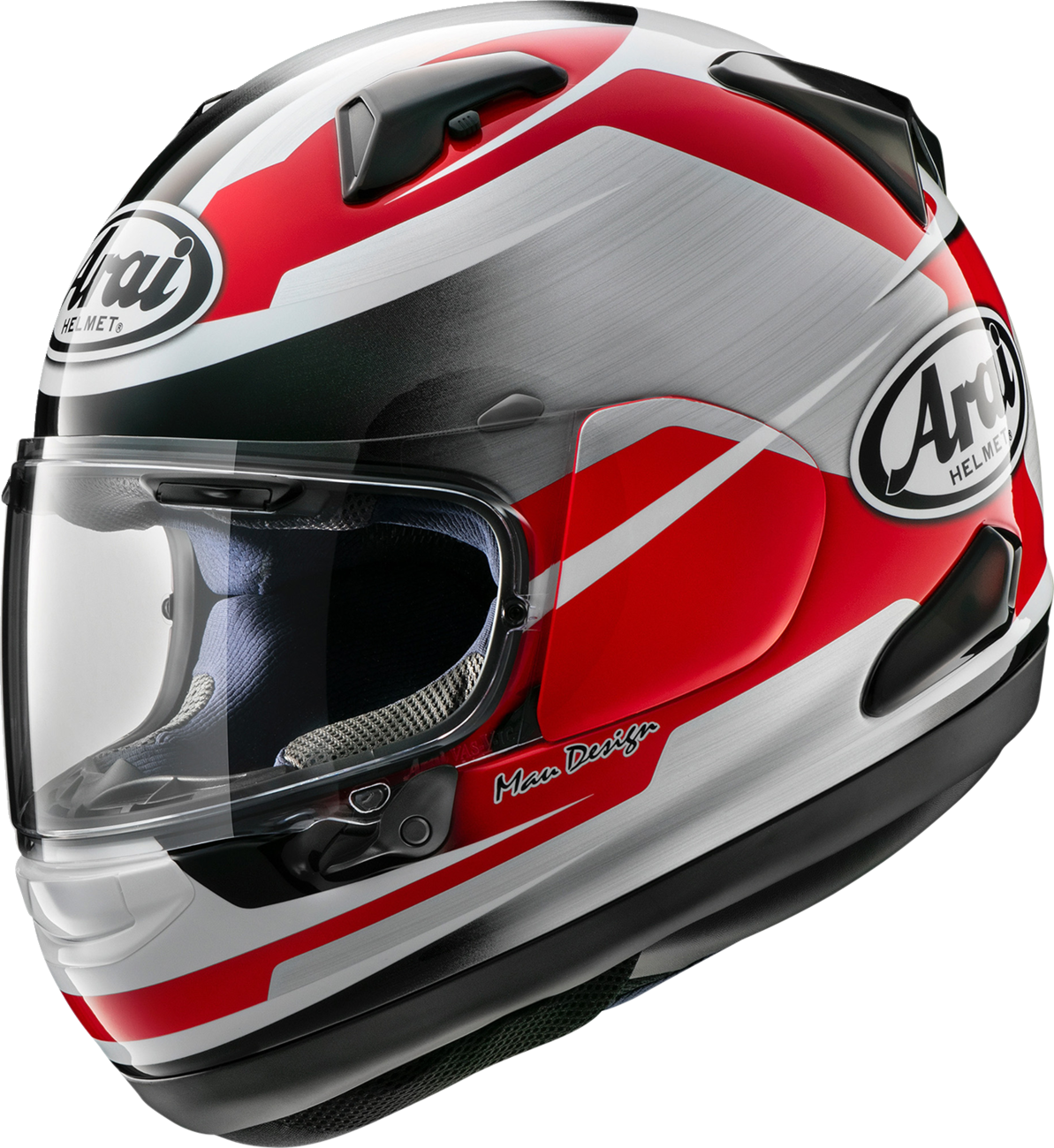 ARAI HELMETS Quantum-X Helmet - Steel / Red / Small 0101-18117