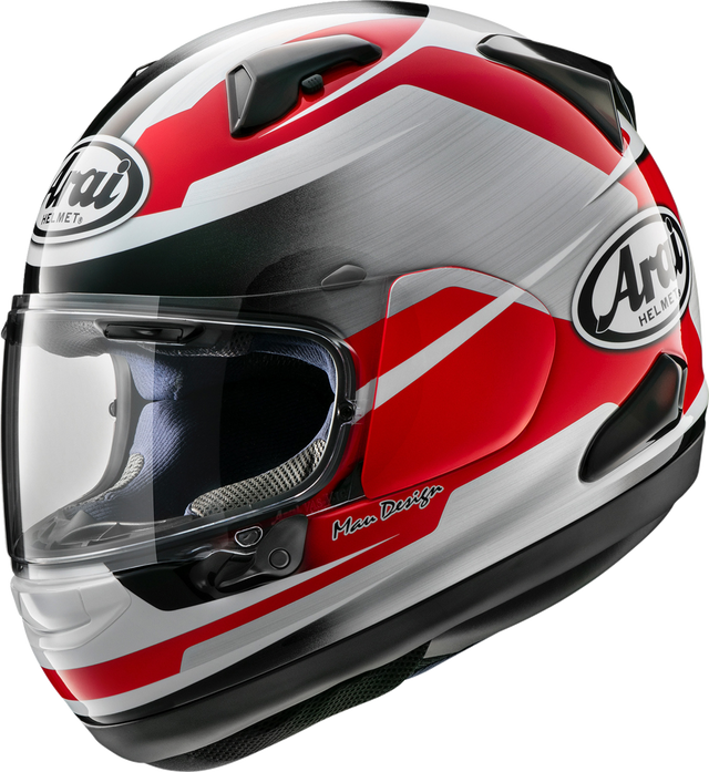 ARAI HELMETS Quantum-X Helmet - Steel / Red / Small 0101-18117