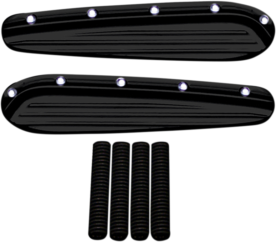 COVINGTONS Turn Signal Eliminators - Dimpled / Black 0412-0266
