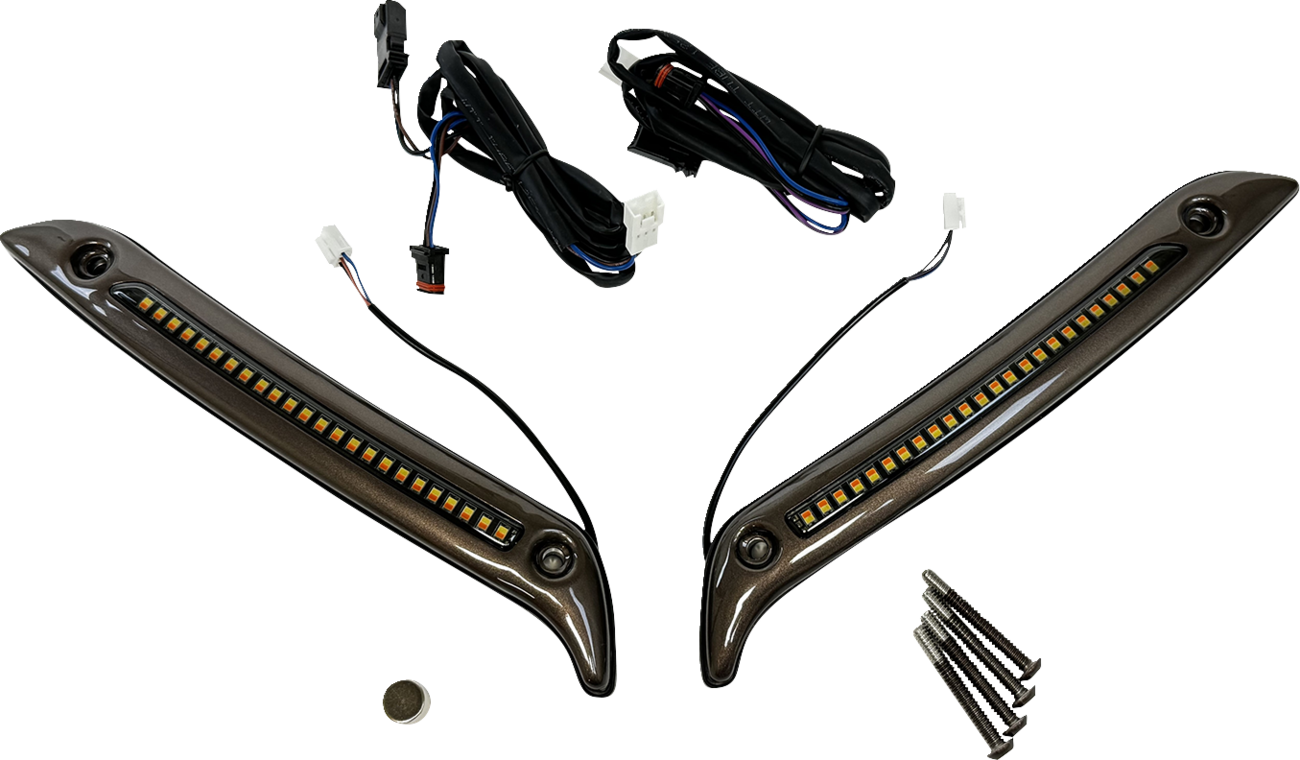 CUSTOM DYNAMICS LED Windshield Trim - Dark Bronze 2040-3250
