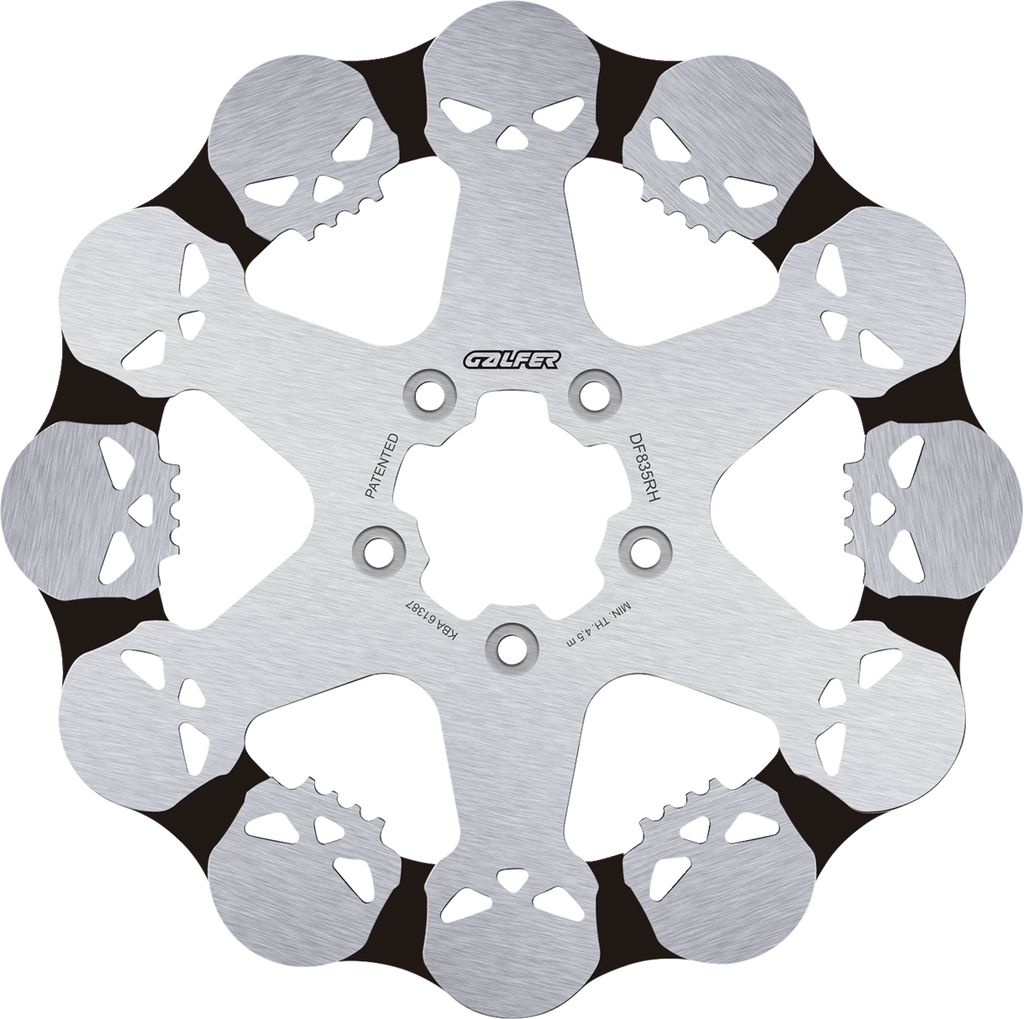 GALFER Skull Brake Rotor - Brake Rotor / Fixed / Front 1710-4232