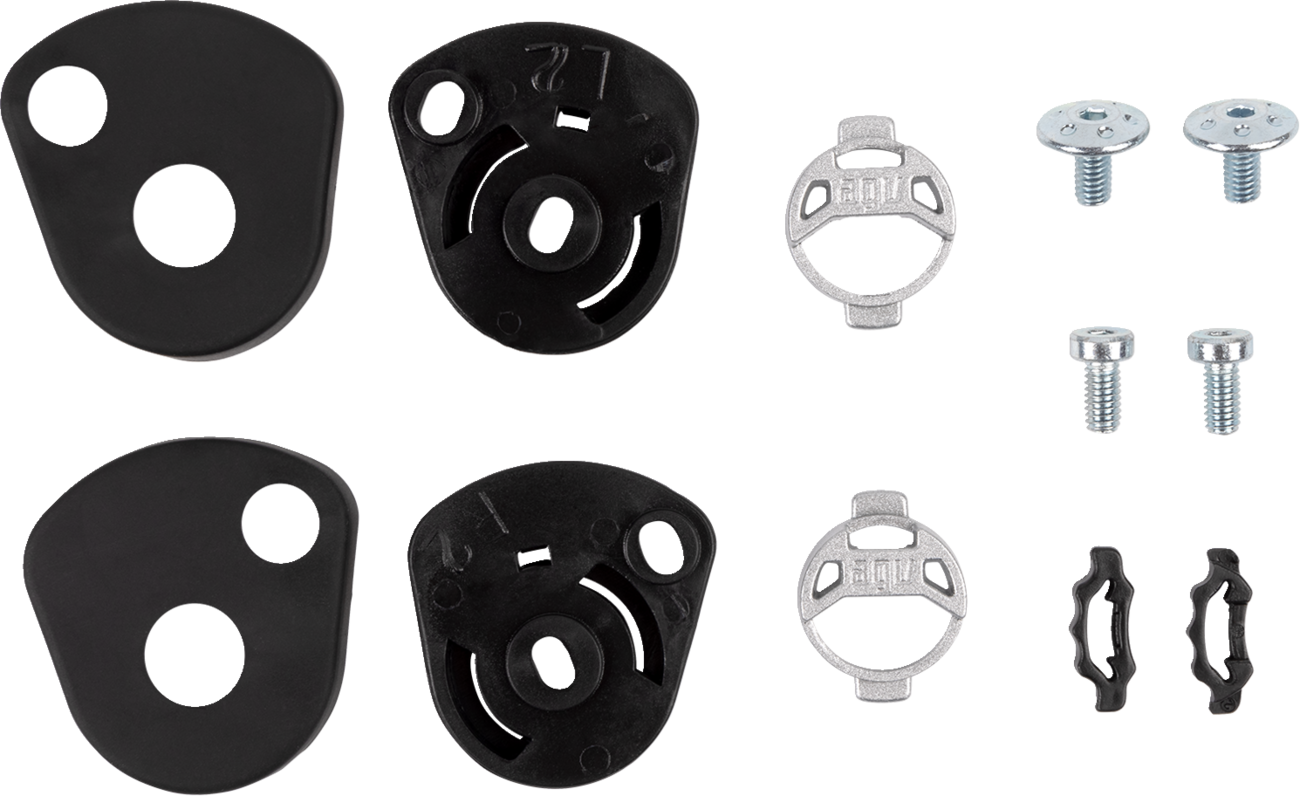 AGV K6/K6 S Helmet Shell Visor Mechanism Kit - K6/K6 S Visor Mechanism Kit / Gray 0133-1667
