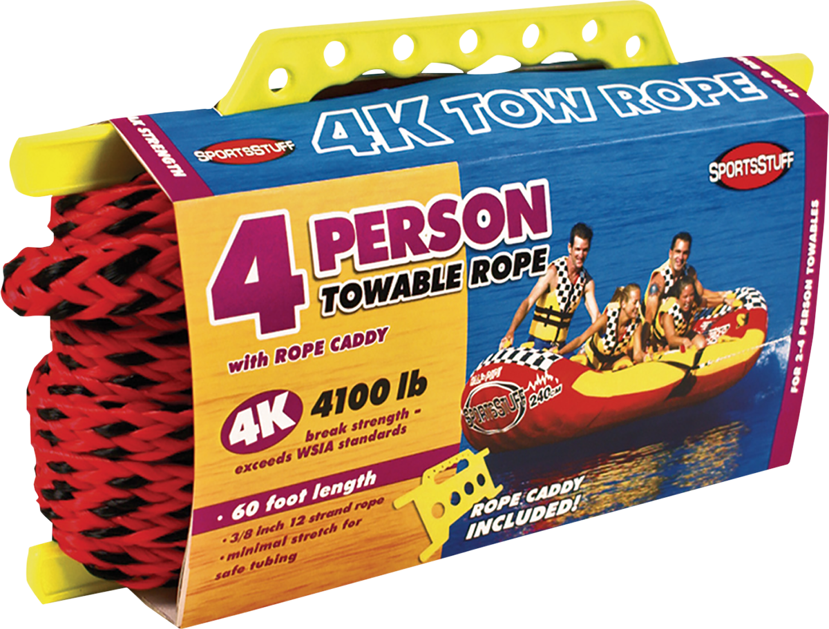 AIRHEAD SPORTS GROUP Rope - Towable / 4 Rider / Red 4808-0046