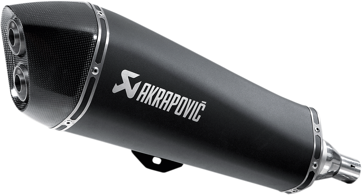 AKRAPOVIC Stainless Steel Slip-On Line Scooter Muffler - Muffler / Black 1811-2576