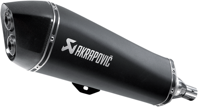 AKRAPOVIC Stainless Steel Slip-On Line Scooter Muffler - Muffler / Black 1811-2576