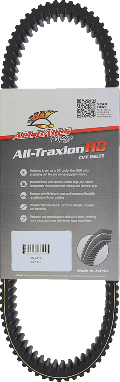 ALL BALLS Belt - All Traxion / CVT / Heavy-Duty / Can-Am 1142-1068