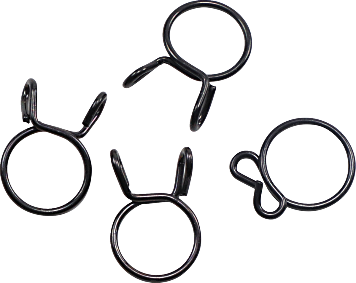 ALL BALLS Refill Clamp Kit - Fuel Line/Wire / Parallel Ear / Black / 15.2 mm / 4 Pack 2401-1284