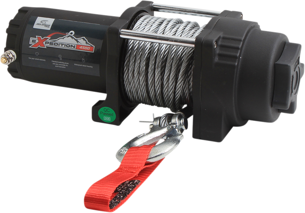 ALL BALLS Winch - 4500 LB / Wire / 4 Bolt 4505-0822