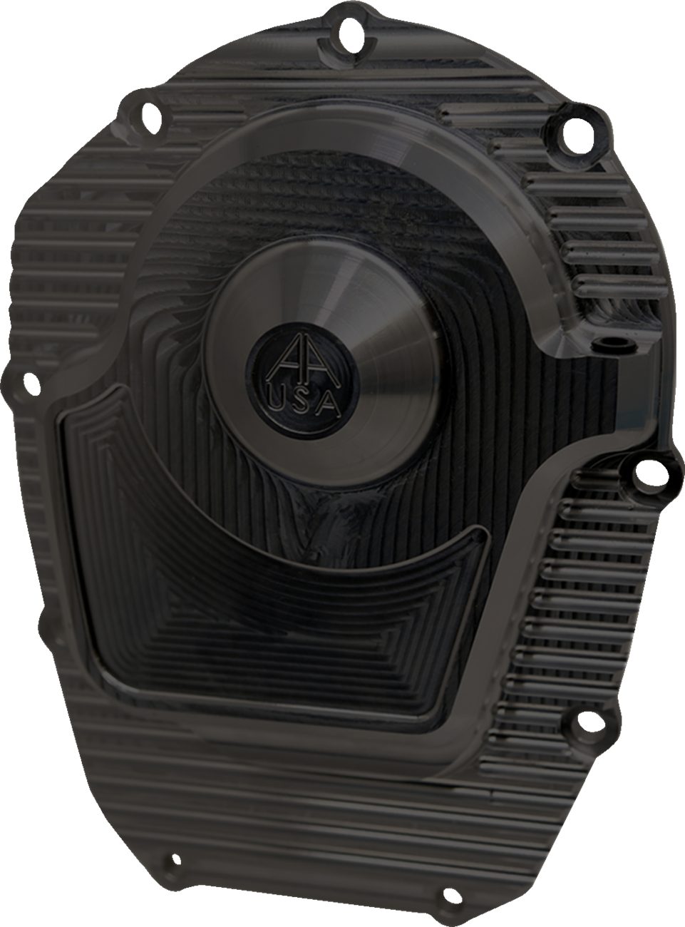 ALLOY ART Comp Cam Cover - Black / Finned / M8 0940-2222