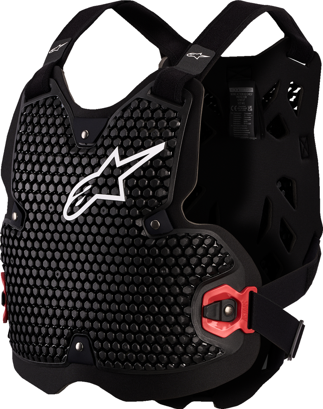 ALPINESTARS Bionic Action v2 Chest Guard - Bionic Action v2 Chest Protector / Black/White / XL/2XL 2701-1548