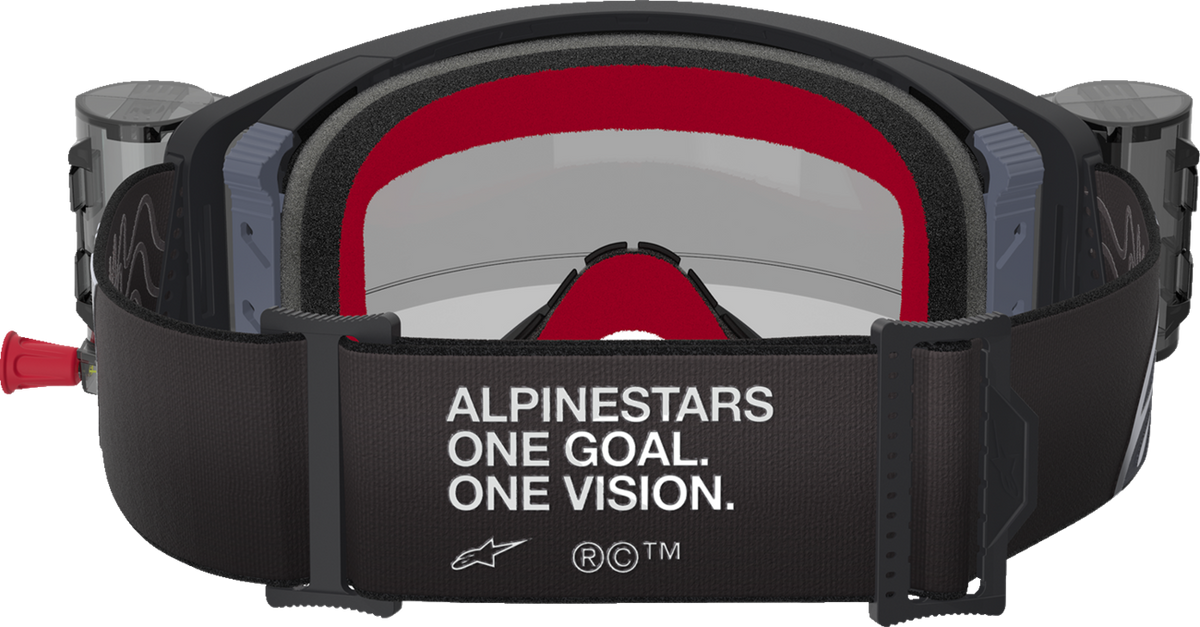 ALPINESTARS GOGGLES Supertech Corp Roll-Off Goggle - Supertech Roll-Off Goggle / Corp / Black/Gray / Clear Lens 2601-3762