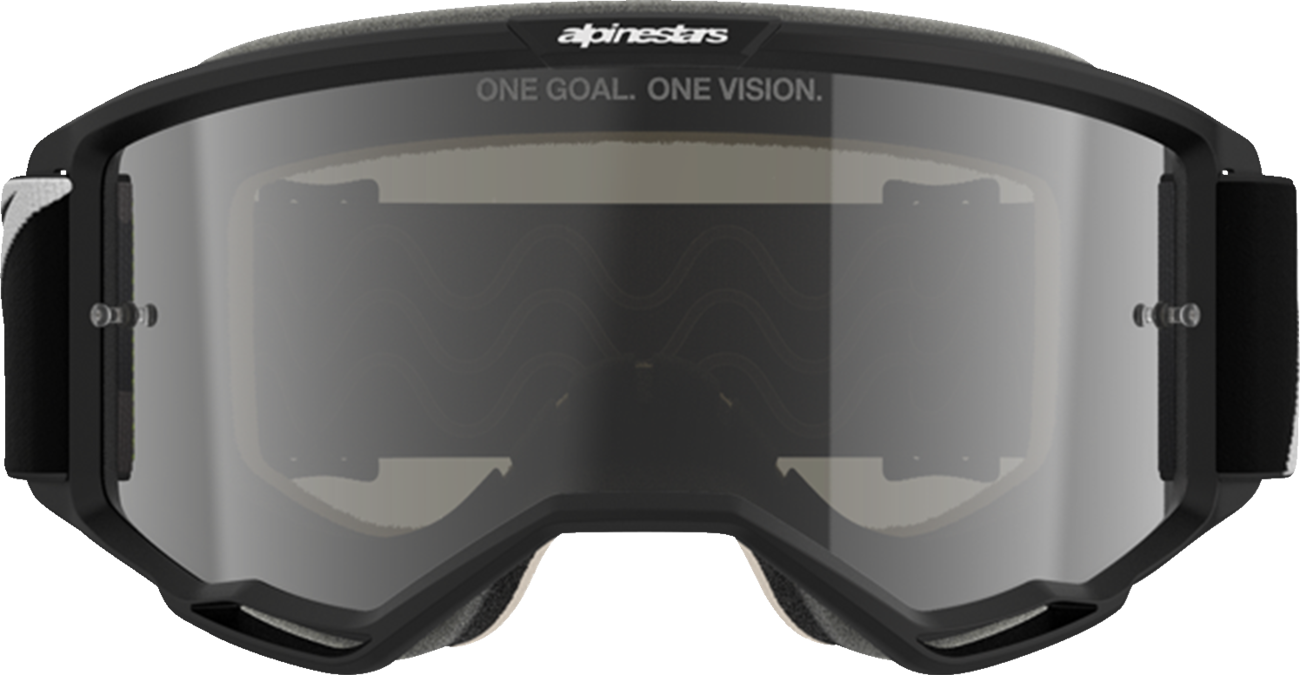 ALPINESTARS GOGGLES Vision 5 Corp 2 Goggle - Vision 5 Goggle / Corp / Black/White / Silver Mirror Lens 2601-4150