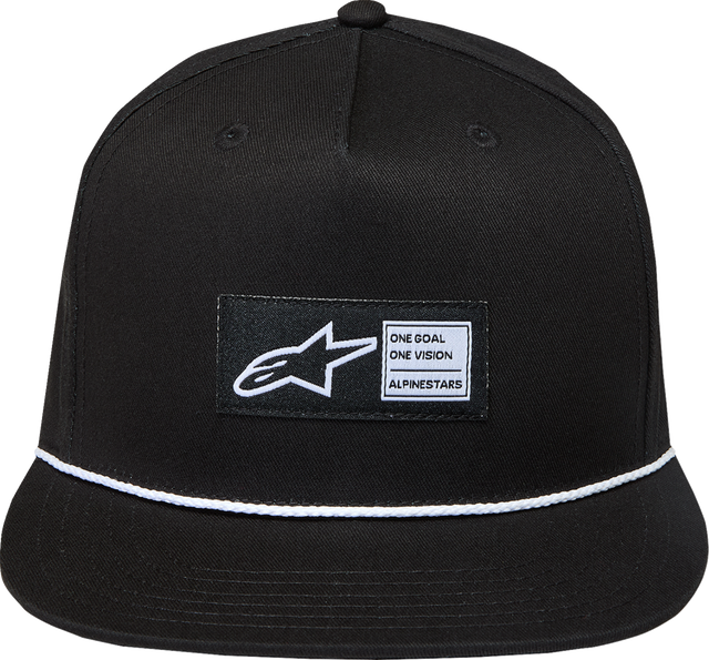 ALPINESTARS Label Snapback Hat - Black / One Size 2501-4642