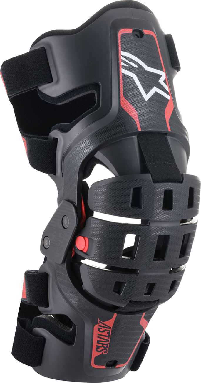 ALPINESTARS Youth Bionic 5S Knee Braces - Black/Red 2704-0645