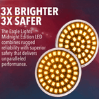 Eagle Lights Midnight Edition Generation II Amber LED Premium Rear Turn Signals - 1156 Base