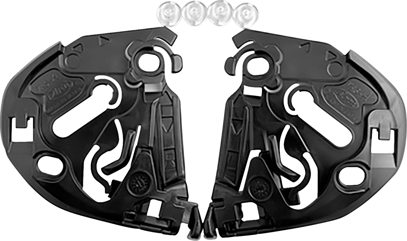 ARAI HELMETS VAS-A Base Plates - Black 0133-1679