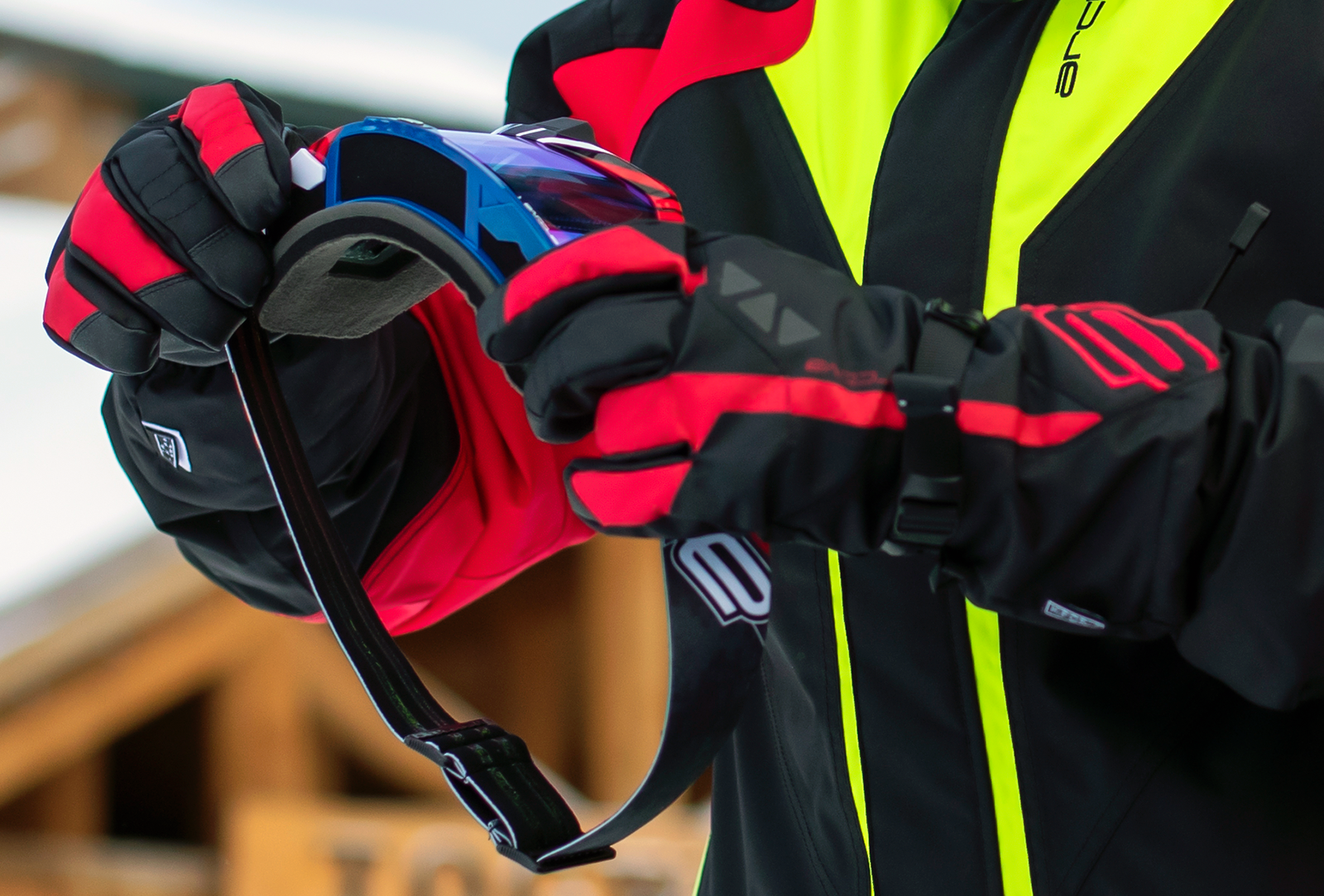 ARCTIVA Vibe Goggle - Black/Blue/Red / Blue Lens 2601-2351
