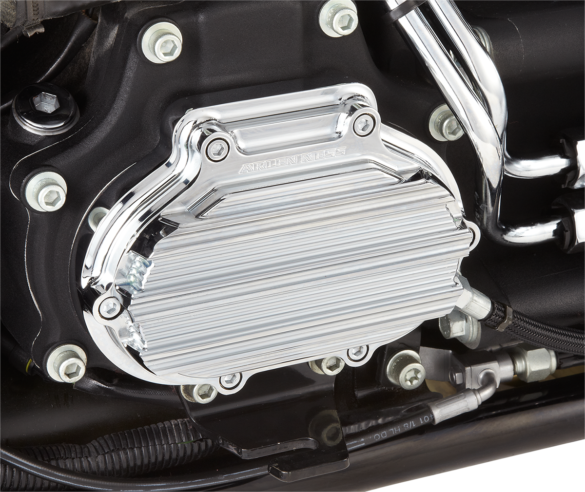 ARLEN NESS 10-Gauge Transmission Side Cover - Chrome / Harley-Davidson 1105-0107