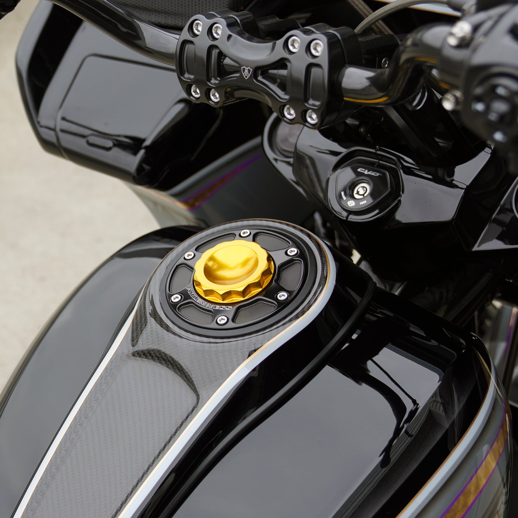 ARLEN NESS 12 Point Gas Cap - Gold 0703-0935
