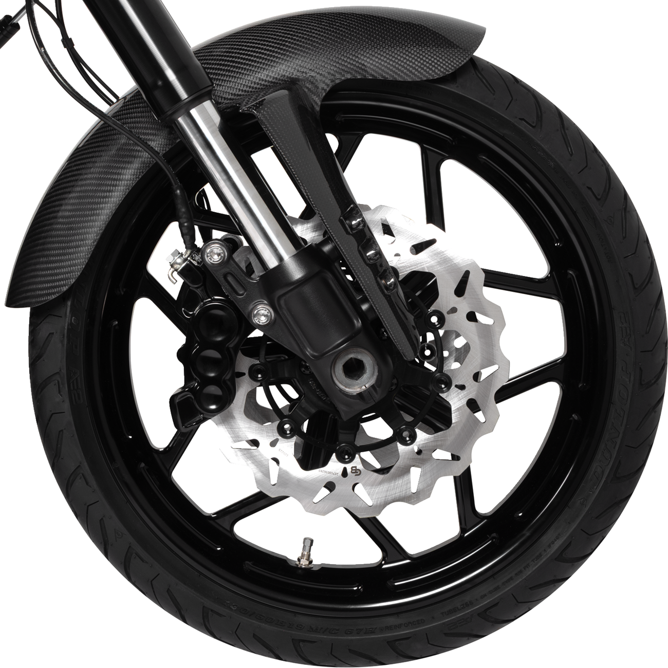 ARLEN NESS 6-Piston Caliper - Front Right / Black / 11.8" 1701-0611