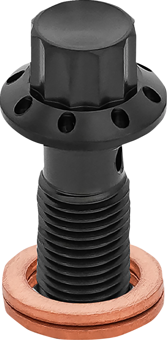 ARLEN NESS Banjo Bolt - 3/8"-24 / Black 1742-0777