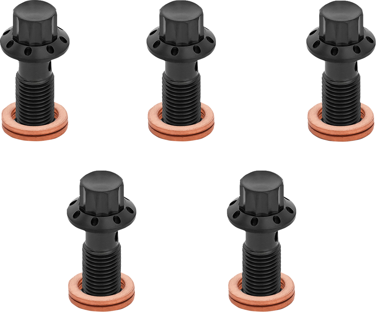 ARLEN NESS Banjo Bolt 5-Pack - M10x1.25 / Black 1742-0795
