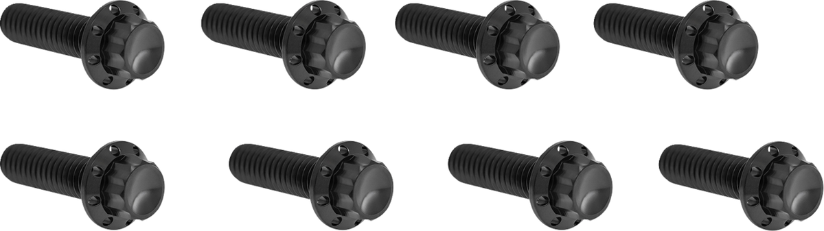 ARLEN NESS Bolt Kit - Lifter Block / 12-Point / Titanium / Black 2401-1738