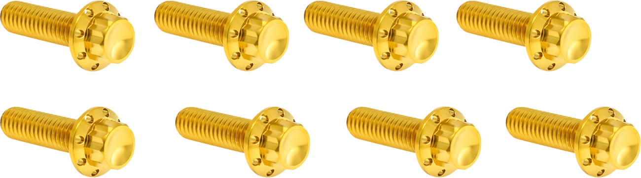 ARLEN NESS Bolt Kit - Lifter Block / 12-Point / Titanium / Gold 2401-1739