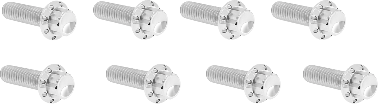 ARLEN NESS Bolt Kit - Lifter Block / 12-Point / Titanium / Polished 2401-1737