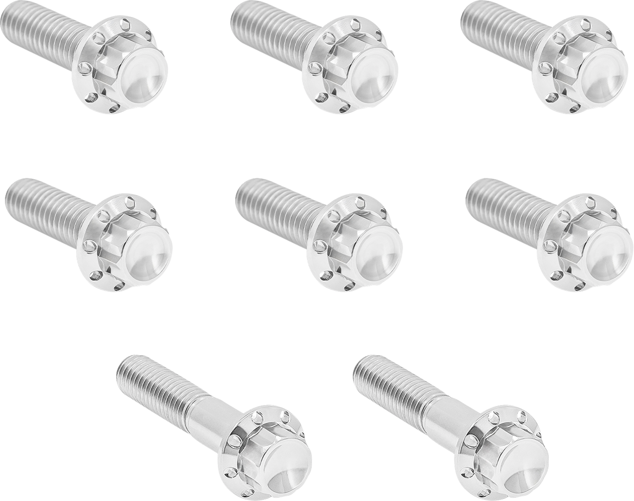 ARLEN NESS Bolt Kit - Trap Door / Titanium / 12-Point / Twin Cam/6-Speed / Polished 2401-1821