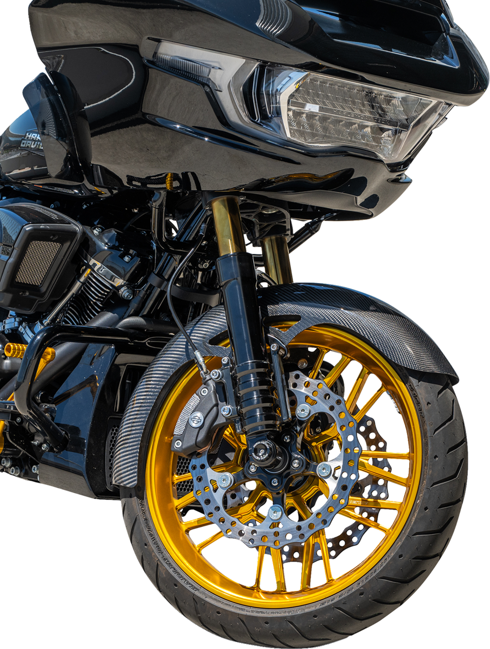 ARLEN NESS Carbon Fiber Front Fender - Wrapper / 19" / FLT '24-'25 1401-1073