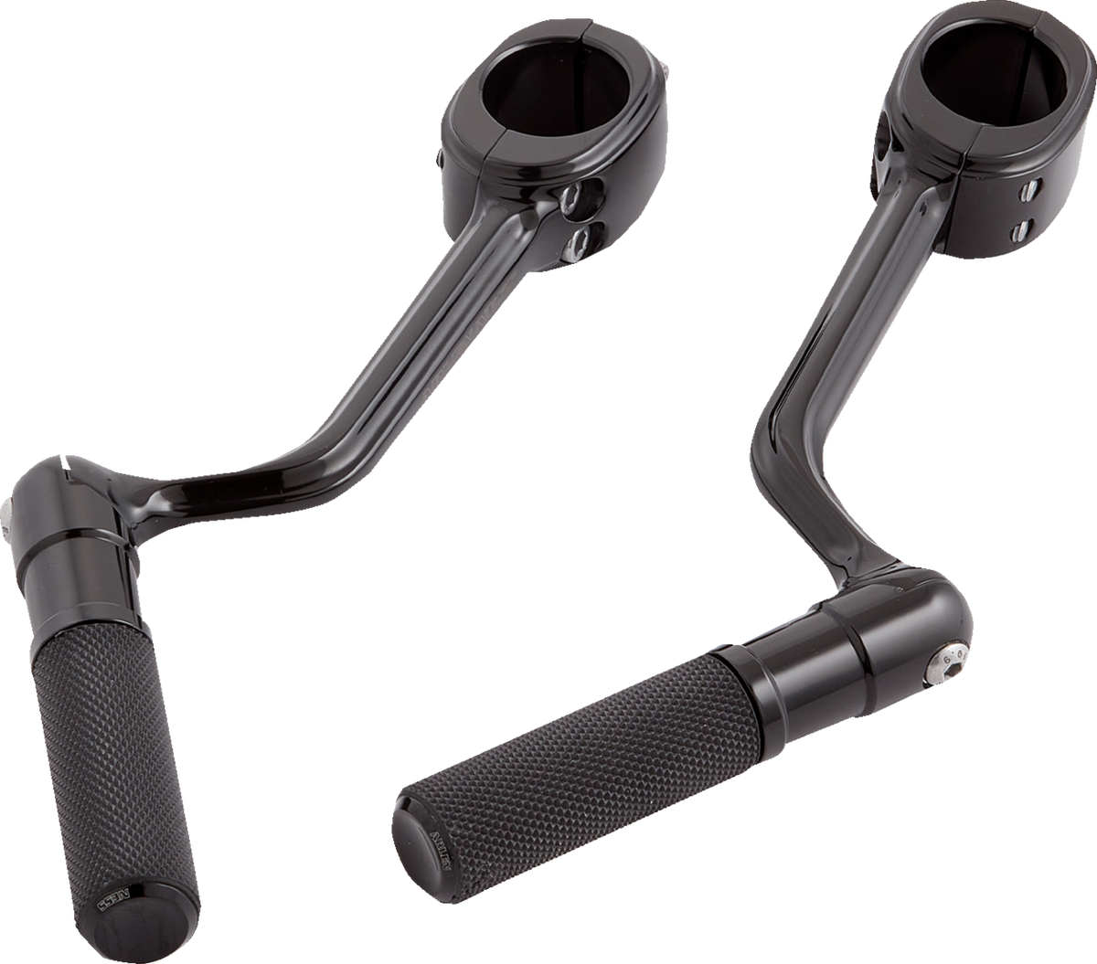 ARLEN NESS Forged Highway Peg Mounts w/ Pegs - Black 1624-0404