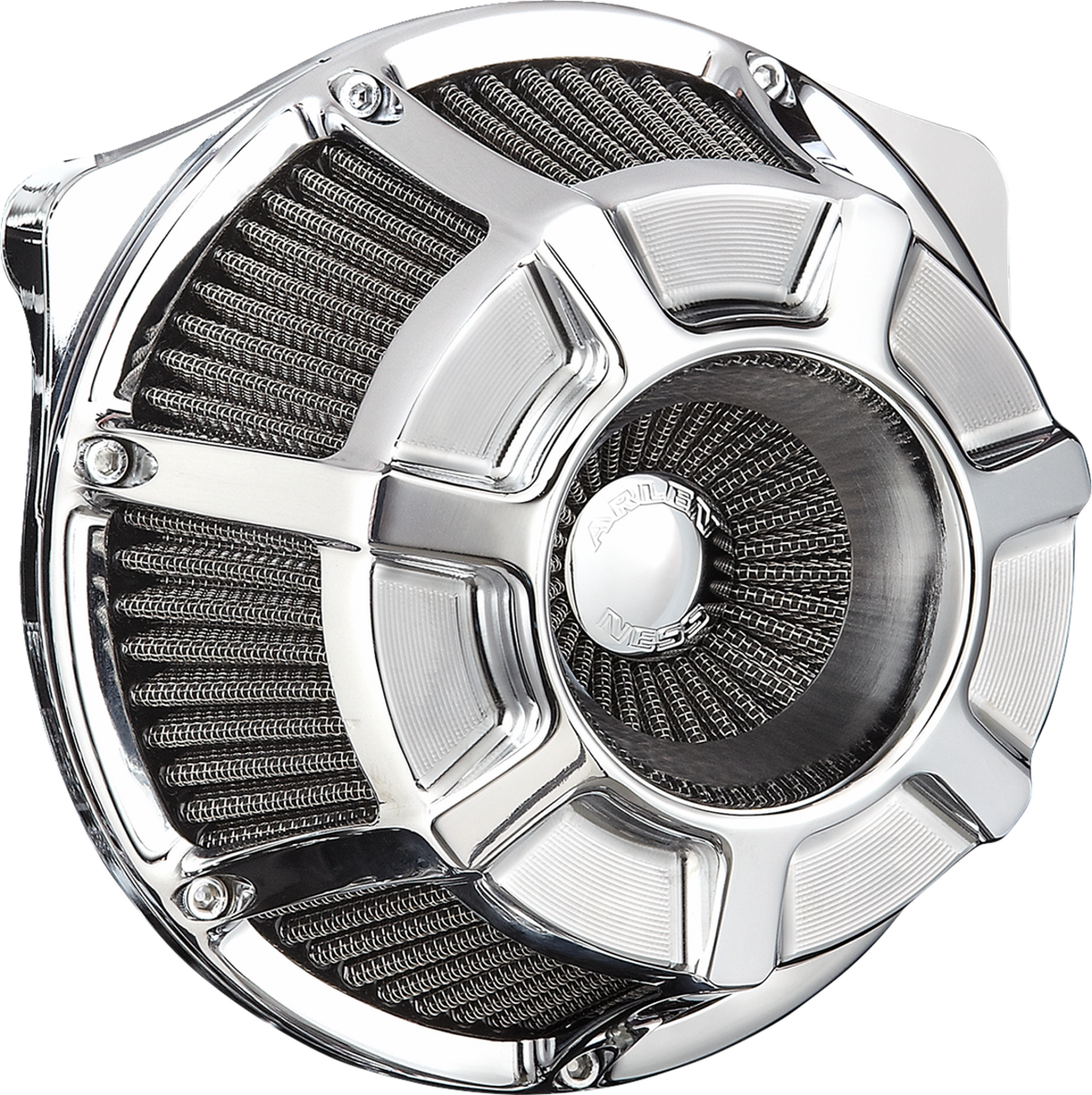 ARLEN NESS Inverted Series Air Cleaner Kit - Beveled / Chrome 1010-3226
