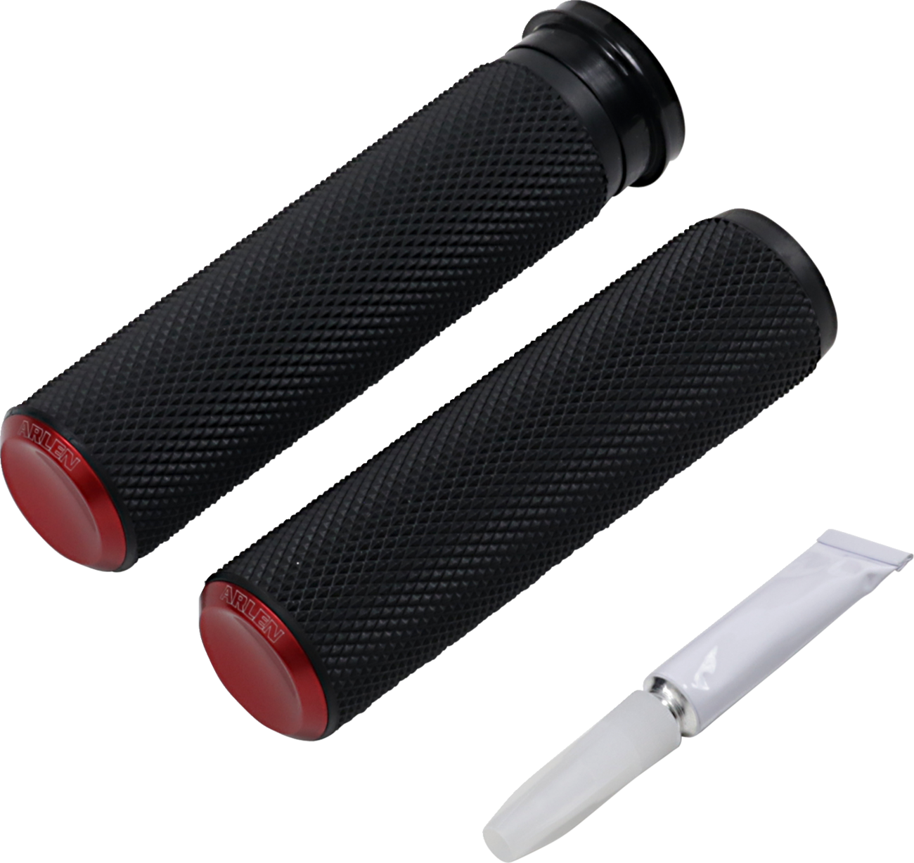 ARLEN NESS Knurled Grips - TBW / Red 0630-2597