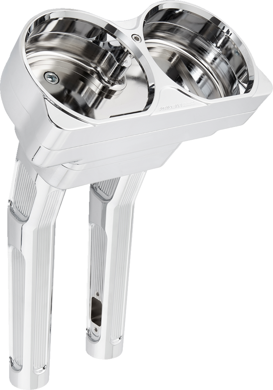 ARLEN NESS Method Kickback Handlebar Riser - 10" / Chrome 0602-1147