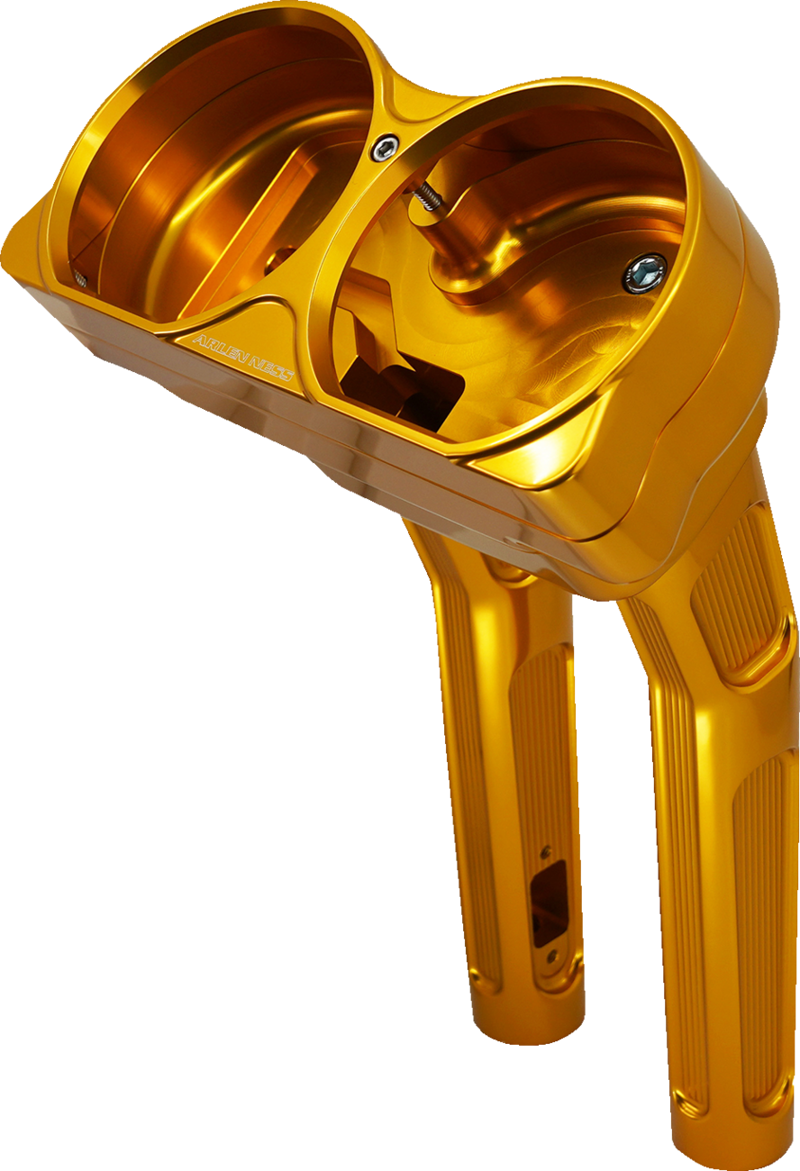 ARLEN NESS Method Kickback Handlebar Riser - 10" / Gold 0602-1484